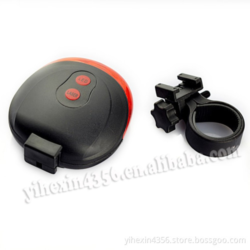 5 LED 2 Laser Bike Bicycle Laser Beam Rear Tail Light
